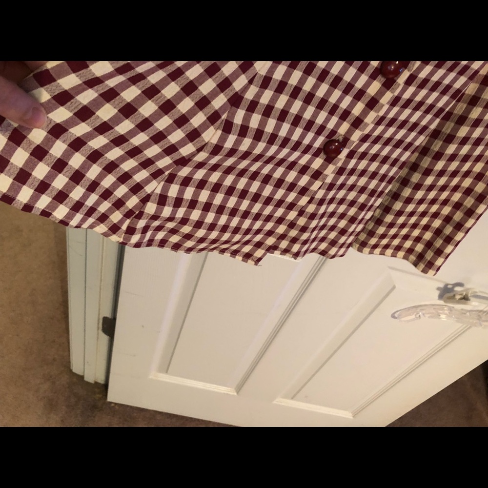 Pretty Maroon Checker Pattern - image 4